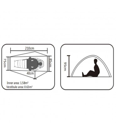 چادر تک نفره کایلاس مدل Master KT2003101