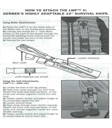 چاقو شکاری گربر مدل LMF II