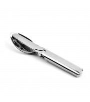 ست قاشق چنگال چاقو سفری استیل مدل 1719