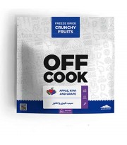 غذای خشک انجمادی آفکوک - کرانچ ميکس سيب و کيوی و انگور