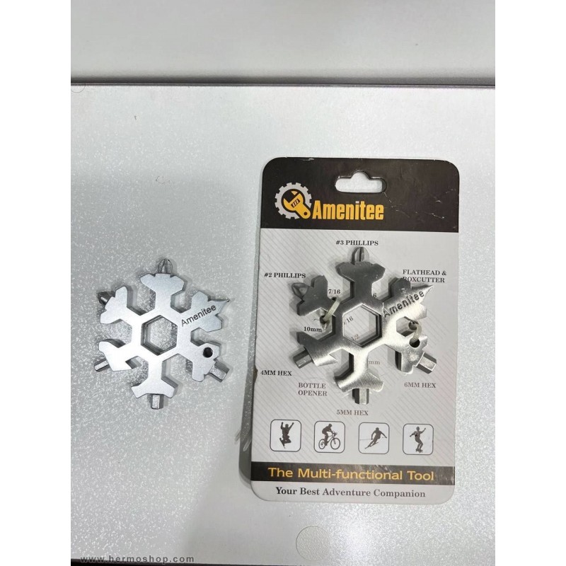 Hexflex Snowflake Multi-Tool and Bottle Opener