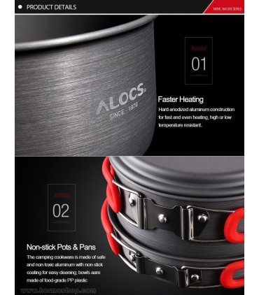 ست ظروف 5 تا 6 نفره آلوکس مدل Alocs CW-C31