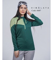 بلوز نیم زیپ زنانه هیمالیا مدل 0407