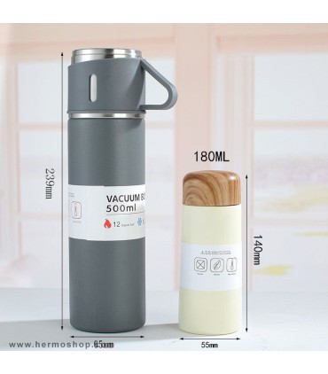 فلاسک و ماگ500ML Vacuum Flask Set مدل HM-1623
