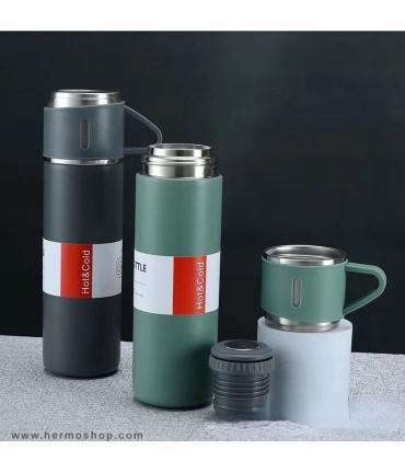 فلاسک و ماگ 500ML Vacuum Flask Set مدل VFS-1623