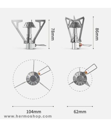 سرشعله نیچرهایک مدل NH21RJ003 Mini Fold All in One