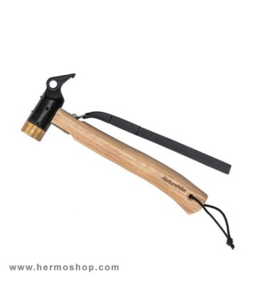 چکش کمپینگ نیچرهایک مدل Solid Wood Handle Camping Hammer NH20PJ083