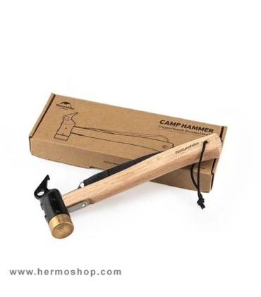 چکش کمپینگ نیچرهایک مدل Solid Wood Handle Camping Hammer NH20PJ083