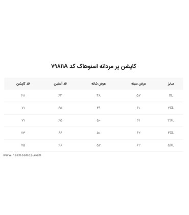 کاپشن پر لایت مردانه اسنوهاک مدل 79811B