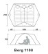 چادر سه نفره کوهنوردی Berg مدل 1108