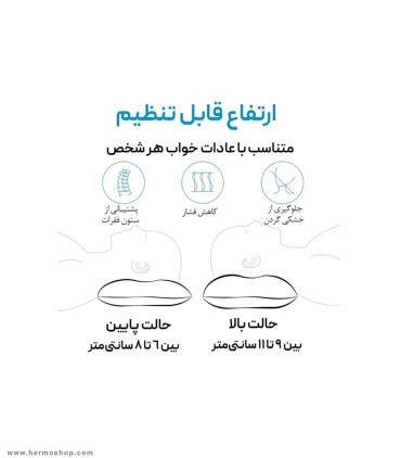 بالش بادی الیاف دار خود بادشو نیچرهایک NH17A001-L