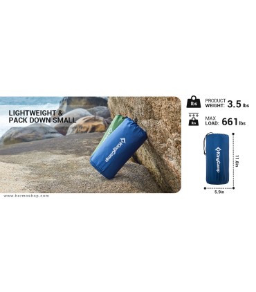 زیرانداز بادی دو نفره کینگ کمپ DELUXE COMFORT DUO 9 KM2441