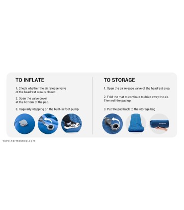 زیرانداز بادی دو نفره کینگ کمپ DELUXE COMFORT DUO 9 KM2441