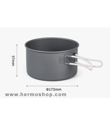ست ظروف آلومینیومی 2-3 نفره نیچرهایک مدل CNH22CJ002
