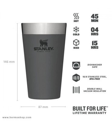 لیوان استیل استنلی 470ml مدل BEER Pint