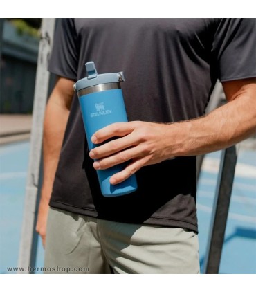 بطری استنلی 890ml مدل The IceFlow Flip Straw Tumbler