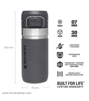 بطری استنلی 470ml مدل The Quick-Flip WaterBottle