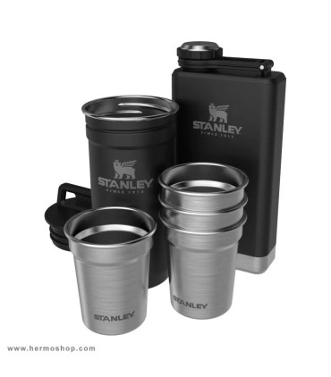 ست شات و قمقمه کتابی استنلی مدل The Pre-Party Shot Glass Flask Set