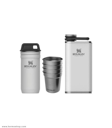ست شات و قمقمه کتابی استنلی مدل The Pre-Party Shot Glass Flask Set