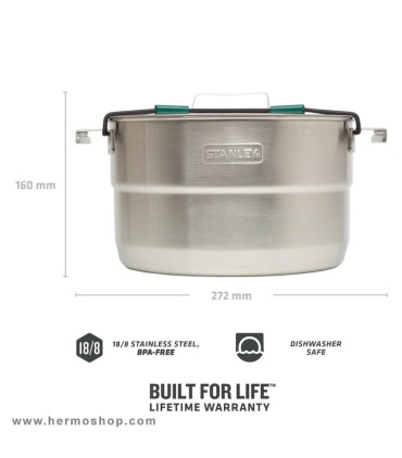 ست ظروف استنلی 3.5L مدل The Full Kitchen Base Camp Cook Set