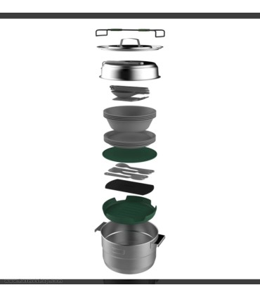 ست ظروف استنلی 3.5L مدل The Full Kitchen Base Camp Cook Set