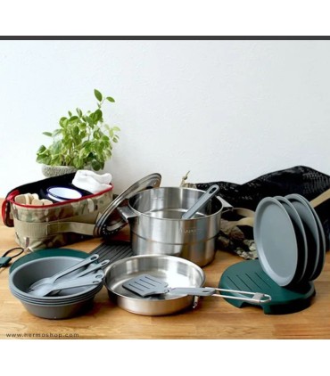 ست ظروف استنلی 3.5L مدل The Full Kitchen Base Camp Cook Set