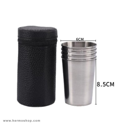 ست شات 4 عددی استیل مدل SL-3030