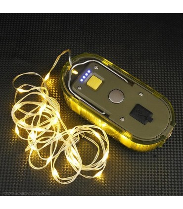 چراغ چادر ریسه ای شارژی مدل CQ-398