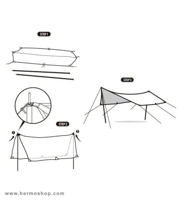 تارپ کمپینگ نیچرهایک مدل C2350WS010 Hexagon