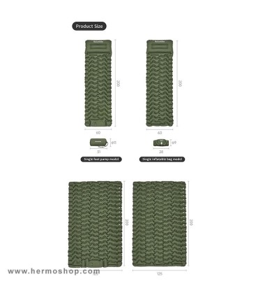 زیرانداز بادی دو نفره نیچرهایک مدل CNK2550WS019
