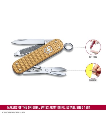 چاقو ویکتورینوکس مدل CLASSIC SD PRECIOUS ALOX 0.6221.408G