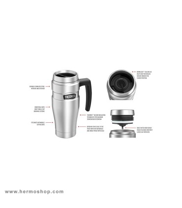 ماگ دسته دار ترموس مدل King Tumbler 470ml