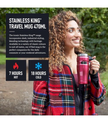 ماگ دسته دار ترموس مدل King Tumbler 470ml