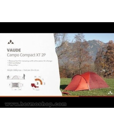 چادر دو نفره Vaude مدل Campo Compact XT 2P