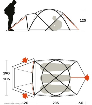 چادر سه نفره فرینو سری EXPEDITION مدل Snowbound 3