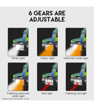 چراغ پیشانی شارژی مدل LG-08