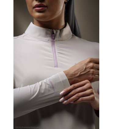 بلوز نیم زیپ زنانه هامتو مدل 18U154B-3