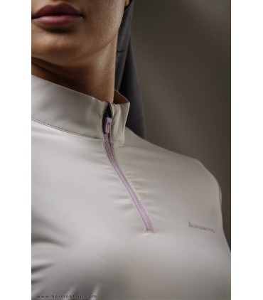 بلوز نیم زیپ زنانه هامتو مدل 18U154B-3