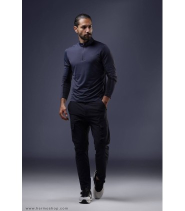 بلوز نیم زیپ مردانه هامتو مدل 18U154A-2