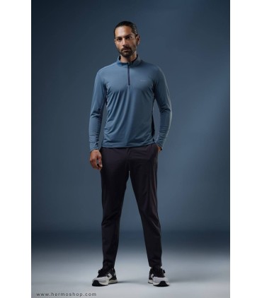 بلوز نیم زیپ مردانه هامتو مدل 18U154A-1