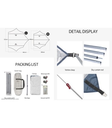 سایبان نیچرهایک مدل NH22ZP009