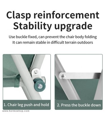 صندلی تاشو مربعی آلومینیومی نیچرهایک مدل CNH22JU030