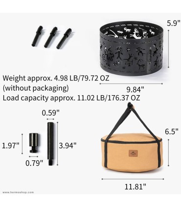 آتش دان هیزمی نیچرهایک مدل NH21JJ102