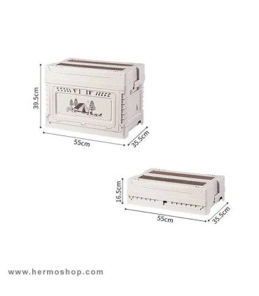 باکس نظم‌ دهنده تاشو 10+50 لیتر نیچرهایک مدل CNH22SN019