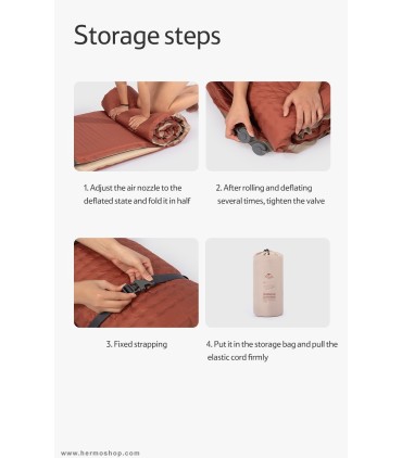 زیرانداز بادی دو نفره اتوماتیک نیچرهایک مدل NH21FCD11