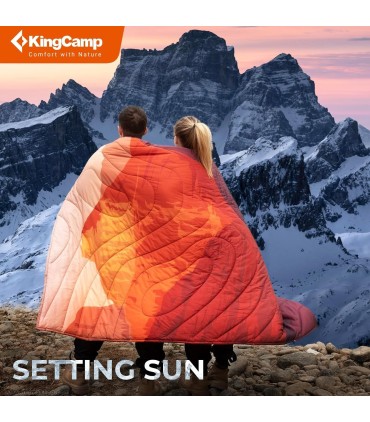 پتو سه کاره کینگ کمپ مدل PUFFY BLANKET KS2413