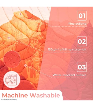 پتو سه کاره کینگ کمپ مدل PUFFY BLANKET KS2413