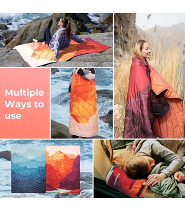 پتو سه کاره کینگ کمپ مدل PUFFY BLANKET KS2413