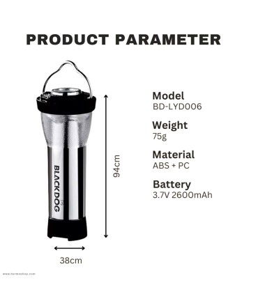 چراغ قوه بلک داگ مدل BD-LYD006
