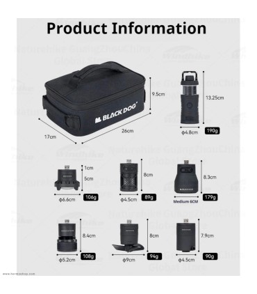 چراغ ماژولار چندکاره کمپینگ بلک داگ مدل CBD2450ZM020